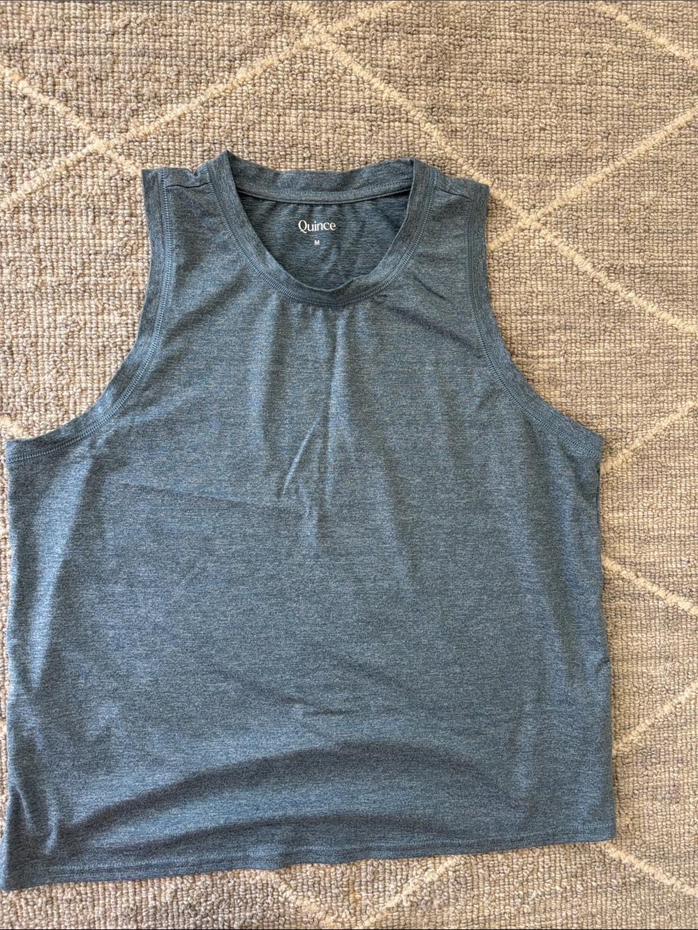 Quince Men's Tank Top - Heather Slate Blue